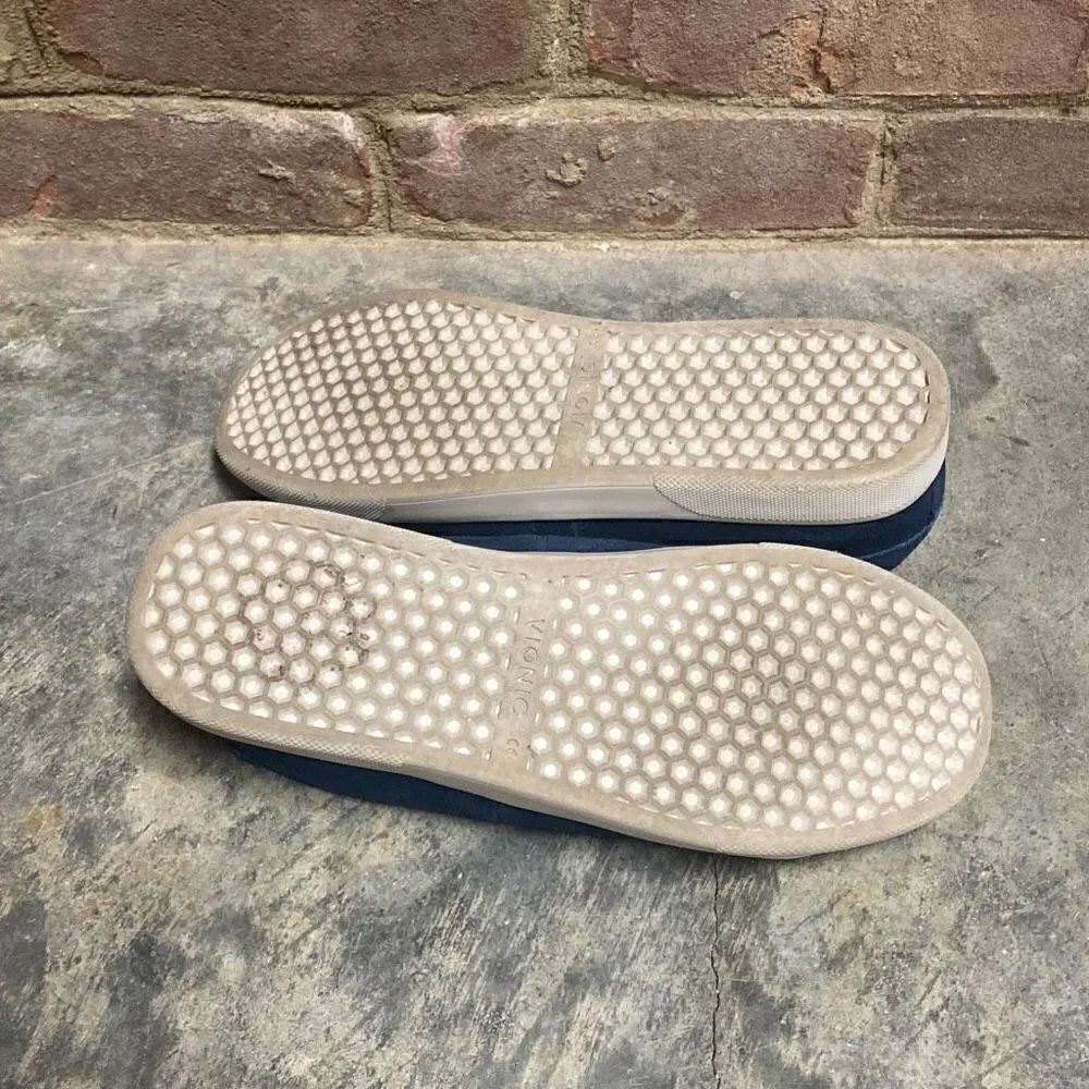 Vionic Blue Suede Slip On Sneaker Size 8 - Picture 7 of 9